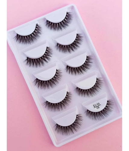 Cílios Postiços 3dh13 Estilo Mink Com 05 Pares
