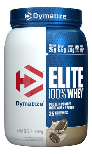 Elite 100% Whey Dymatize 2lb Sabor Cookies 