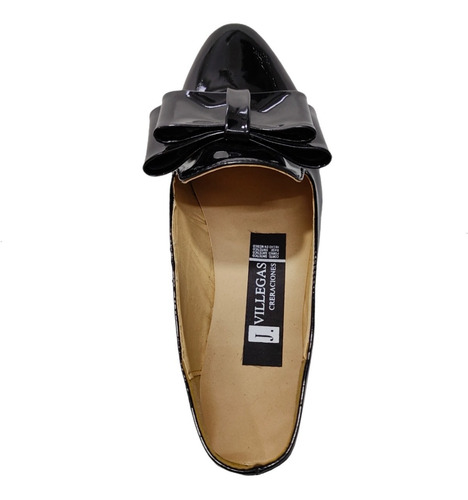 Flat Mocasín Puntal Con Moño Suave Casual Y Escolar