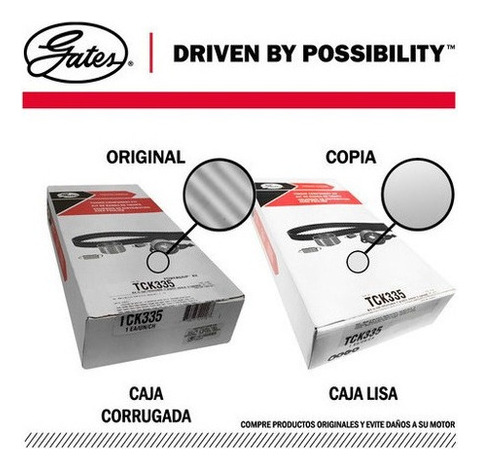 Kit Tiempo Toyota Corolla1.8 2001 16v 7afe Pantallita Gates