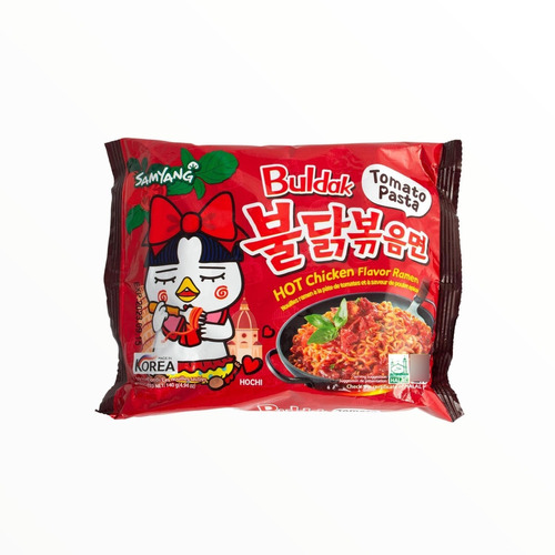 Samyang, Ramen Sabor Pollo Picante Con Jitomate, 140 G