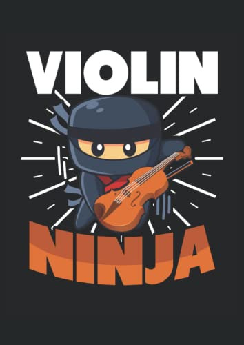 Violin Ninja: Cuaderno | Cuadriculado | A Cuadros Din A4 -21