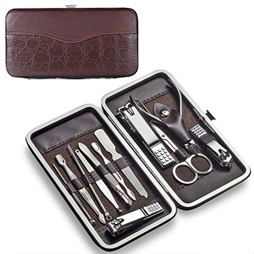 Set Manicuria Pedicuria Con Estuche X 7 Piezas