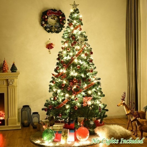 Árbol De Navidad Artificial De Pvc Verde De 8 Pies
