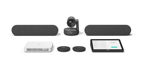 Webcam Logitech Rally + 2 Parlante + 2 Microfonos Vc Backup