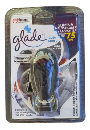 Aromatizante Auto Sport Full Glade 7 Ml X Un