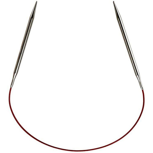 Aguja De Tejer Circular Chiaogoo (5mm) Cable Rojo 40 Cm 