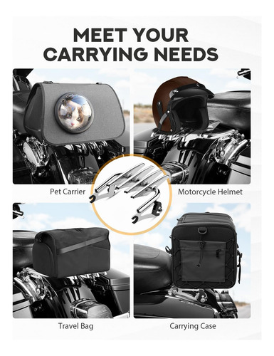 Portaequipajes Desmontable Pbymt Stealth Para Harley Davidso