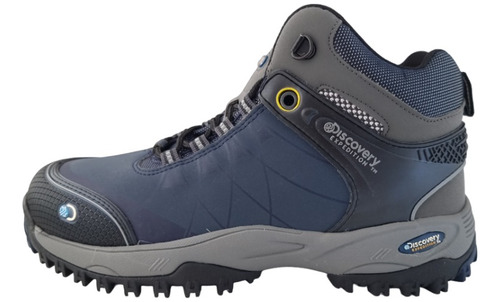 Bota Botín Senderismo Caminata Hombre Discovery 2080 Azul