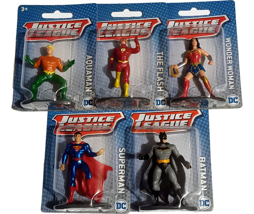 Set Mattel Mini Figuras Justice League Batman Superman Flash