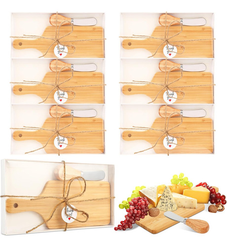 Tabla De Quesos Tioncy De 6 Piezas Y Set De Cuchillos Esparc