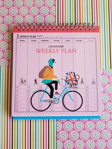 Planeador Escritorio Planner Calendario Mensual Anual