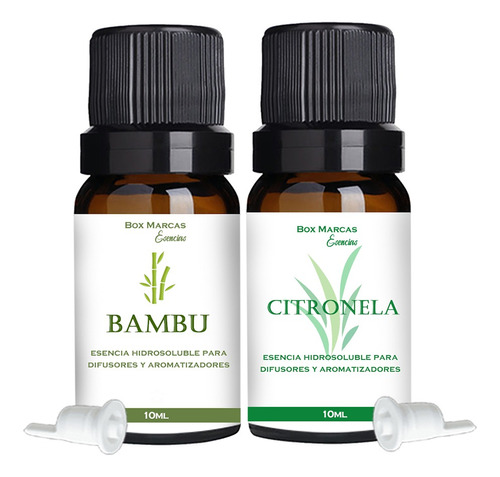 2 Esencias Hidrosolubles Para Ambientes, Bambu Y Citronela