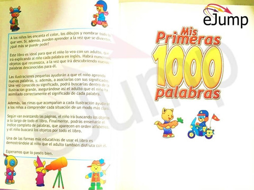 Libro Infantil Para Iniciacion Mis Primeras 1000 Palabras