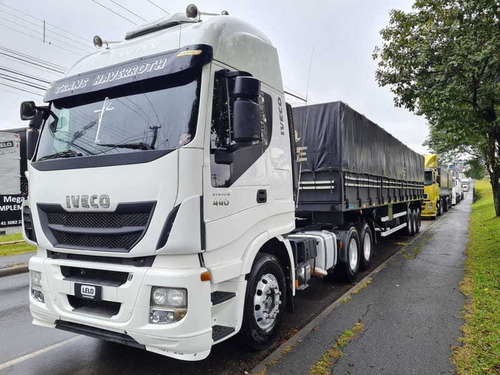 Imagem 2 de 15 de Iveco Hiway 440 6x2 Trucado Ano 2014 + Carreta Graneleira Ro