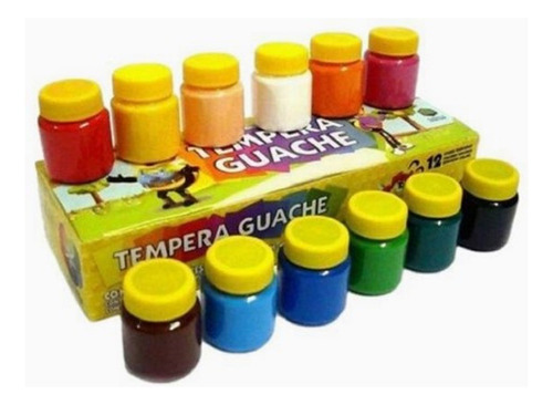 Témpera Guache Acrilex 12 Colores 15ml