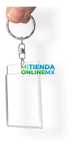 Imagen 4 de 9 de Llavero Porta Retrato Acrílico 2mm, 5x4 Cm, Pack De 20