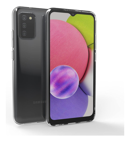 Funda Silicona Tpu Suave Carcasa Para Galaxy A03s+mica Transparente Samsung Galaxy A03s