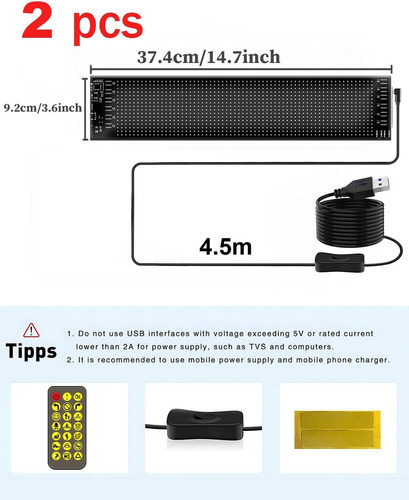 2 Luces De Ojo De For Coches, Panel De Visualización
