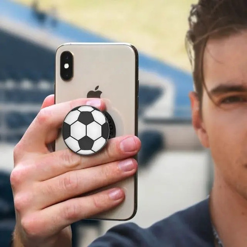 Imagen 2 de 6 de Soporte Celular Adhesivo Pelota Fútbol Ideal Souvenirs X 12