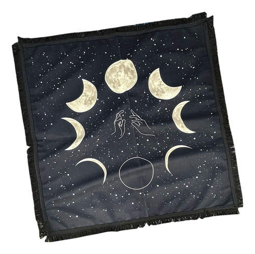 Tapiz De Astrología De Mantel De Tarot De Fases Lunares
