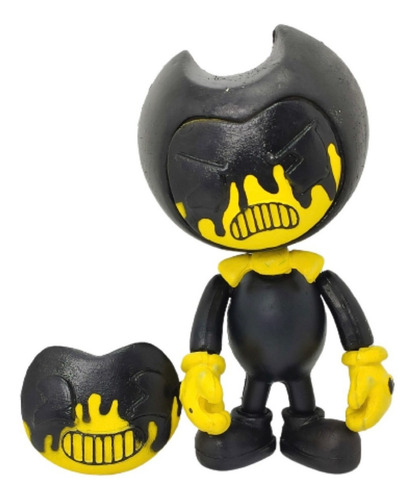 Imagen 3 de 9 de Bendy The Ink Machine Set 2 Figuras Demon Yellow Emite Luz