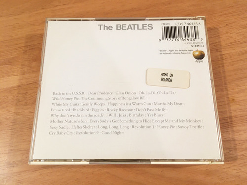 The Beatles White Album Blanco 2 Cd Europe 1987 Original (Usado)
