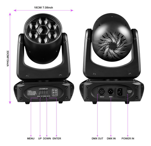 150w Rgbw Cabezas Moviles Led Luz Robotica Prisma Beam Cañon