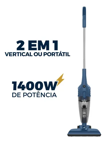 Aspirador De Po Vertical Britania 2 Em 1 1400w Bas1450a