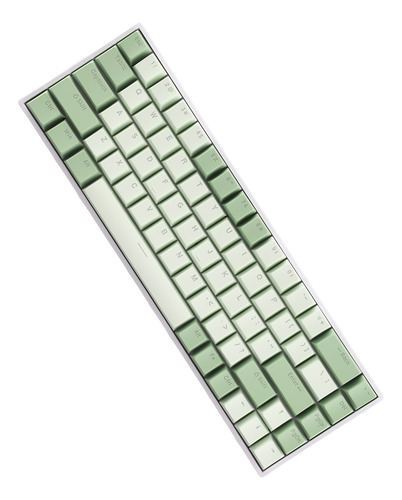 Teclado Mecânico Com Luz De Fundo Dinâmica Rgb Sem Fio De 68