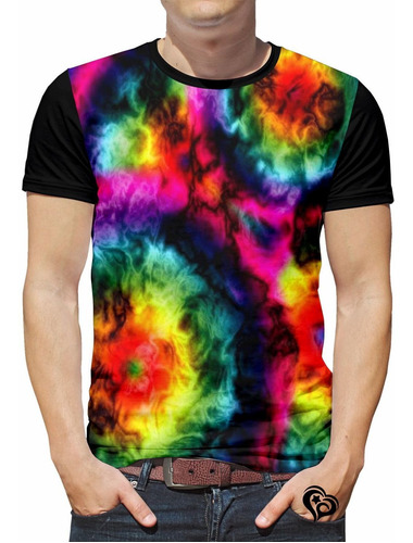 Camiseta Tie Dye Masculina Roupas Verão Tai Dai Est2