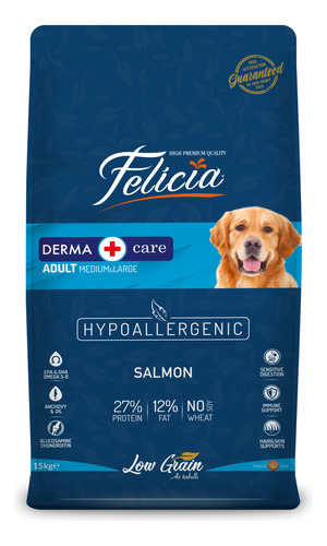 Alimento Seco Perros Salmón Felicia 15kg - Mediano/grande