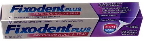 Fixodent Plus - Crema Adhesiva Para Dentaduras Postizas De 2