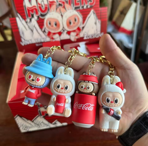 Figura Labubu Colgante Coca Cola Caja Sorpresa 12 Piezas