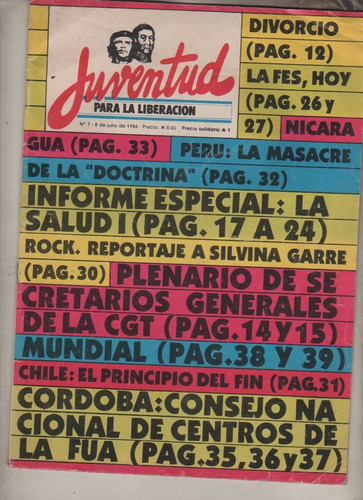 Revista De Politica - Juventud Para La Liberacion Año 1986 