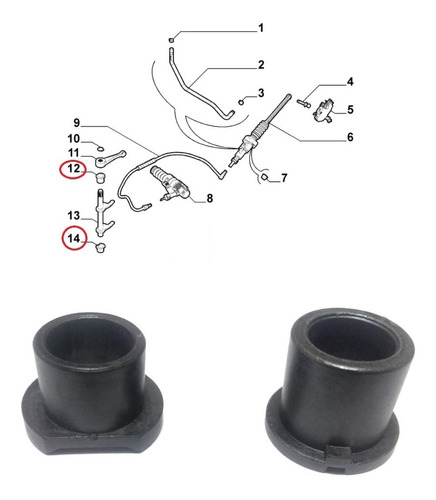 Juego Buje Horquilla Embrague Fiat Caja Lancia Original