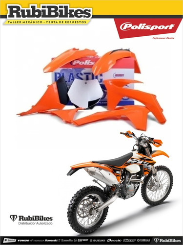 Kit De Pasticos Ktm Exc/exc-f Del 2012 Al 2013 Polisport