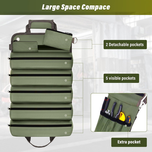 Bolsa Enrollable De Herramientas, Bolsa De Herramientas Enro