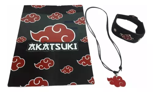 Pulseira Bracelete Akatsuki Nuvem Anime Naruto Otaku