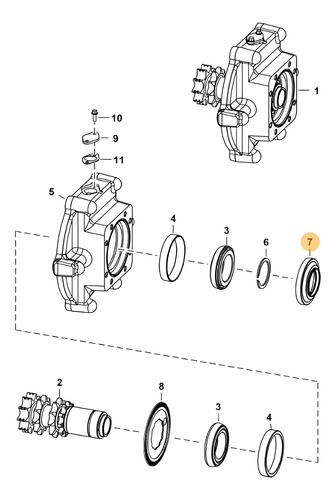 Reten Del Reductor Hidrostático 6705847 - Bobcat Original