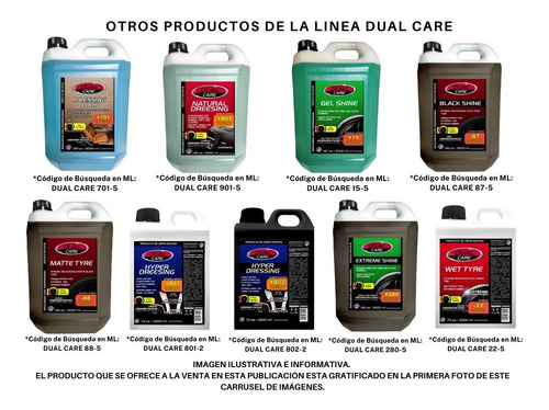 Gel Shine 5 L Brillo Neumáticos Gomas Plásticos