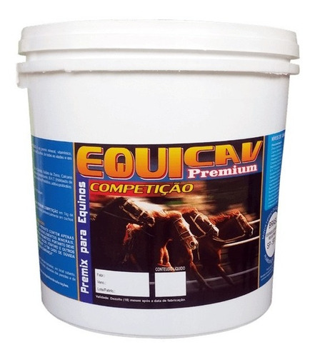 Equicav Premium Competição 25kg Com Creatina Cavalo Agrocave