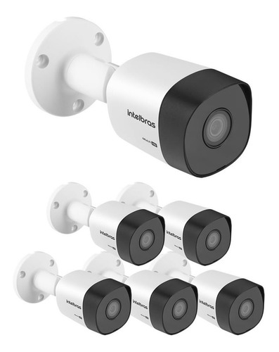 Kit 6 Câmeras Multi 2 Mega 3.6mm 30m Vhd 3230 B G7 Intelbras