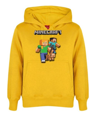 Poleron De Niño Personalizado De Minecraft 