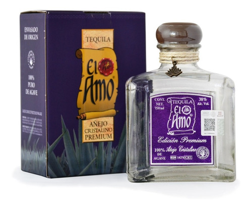 El Amo Premium Añejo Cristalino | Caja C/6 Botellas 750 Ml
