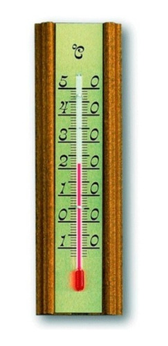 Termometro Base Madera Roble Con Escala De Metal Tfa 12.1014