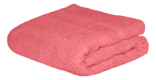 Toalla De Baño Completo 150x80cm - 600gr Suave Y Absorbente Color Rosa Coral 7 Liso