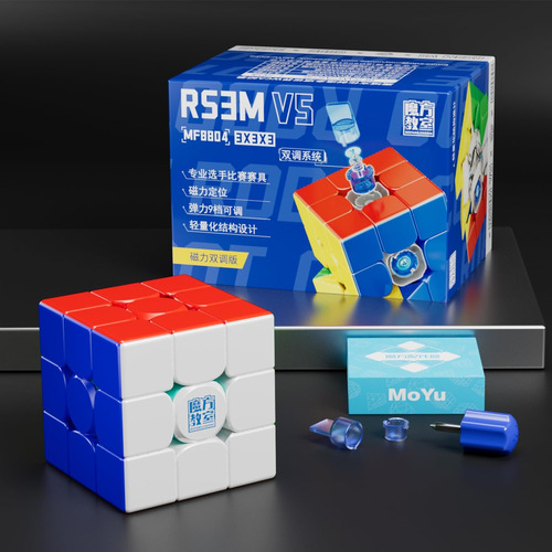 Cubo Rubik Profesional 3x3 Moyu Rs3m V5 Magnetic 2023 Dual 