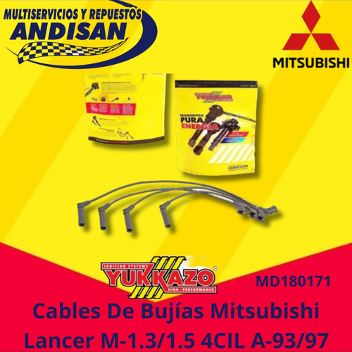 Cables Bujias Mitsubishi Lancer Carb. M-1.3/1.5