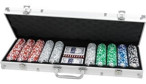 Juego Poker 500 Piezas Maletin Aluminio Fichero Envio Gratis